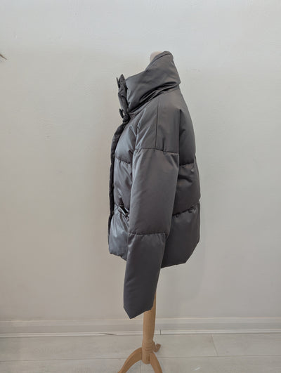 Part Two Grey Puffa Jacket XS