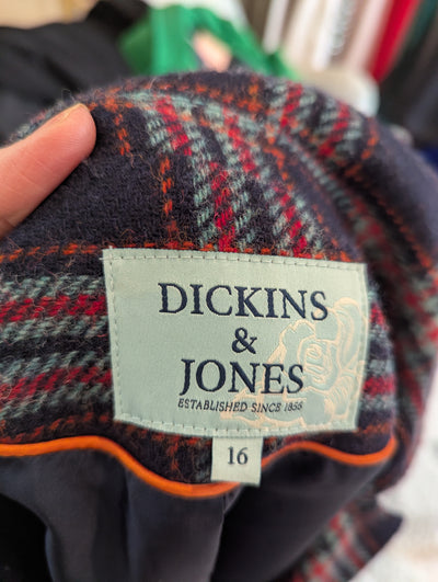 Dickins & Jones Wool Check Jacket 16