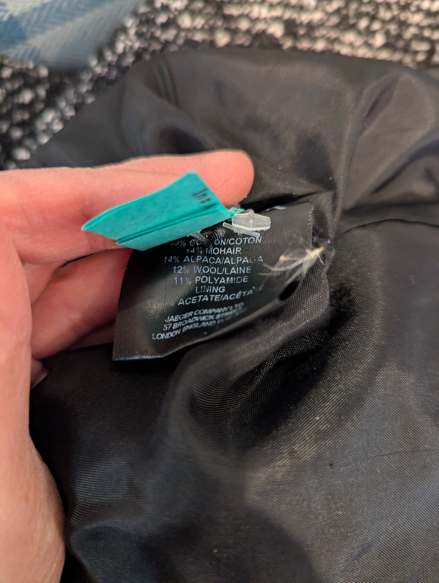 Jaeger Black Wool Mix 10