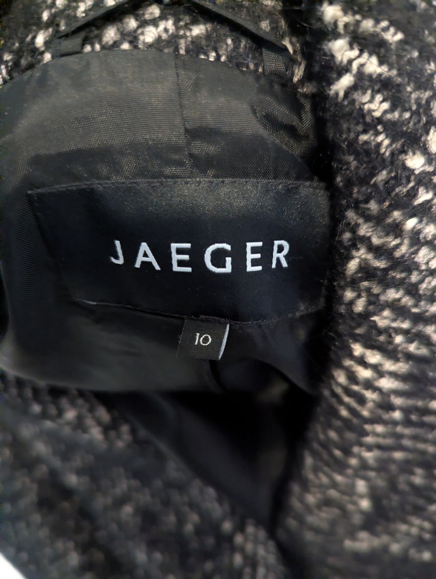 Jaeger Black Wool Mix 10