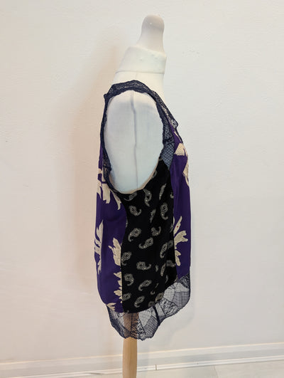 Zadig & Voltaire Purple Floral Top S