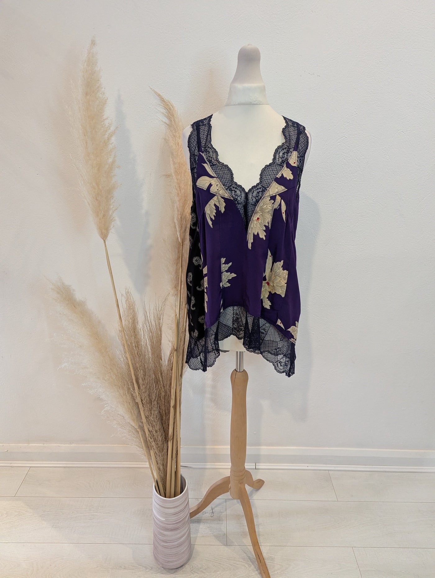 Zadig & Voltaire Purple Floral Top S
