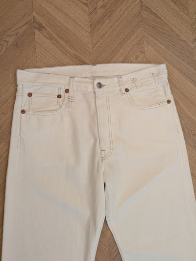 R 13 White Boyfriend Jeans 29