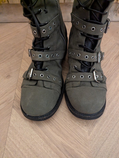 Giuseppe Zanotti Green Biker Boots 8