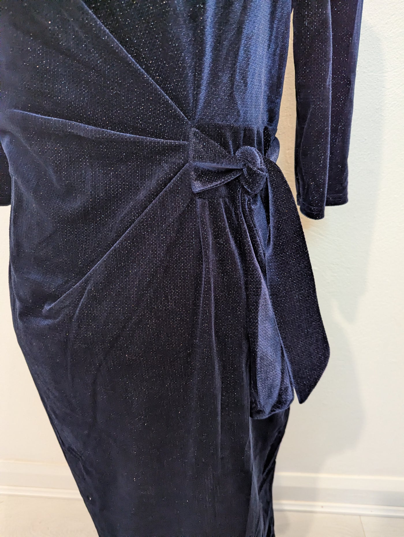 Jolie Moi Navy Sparkle Dress 18 NWT