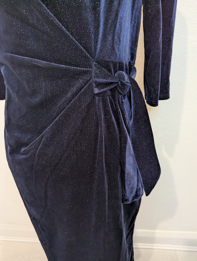 Jolie Moi Navy Sparkle Dress 18 NWT