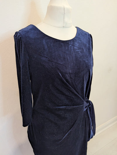 Jolie Moi Navy Sparkle Dress 18 NWT