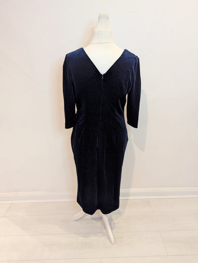 Jolie Moi Navy Sparkle Dress 18 NWT