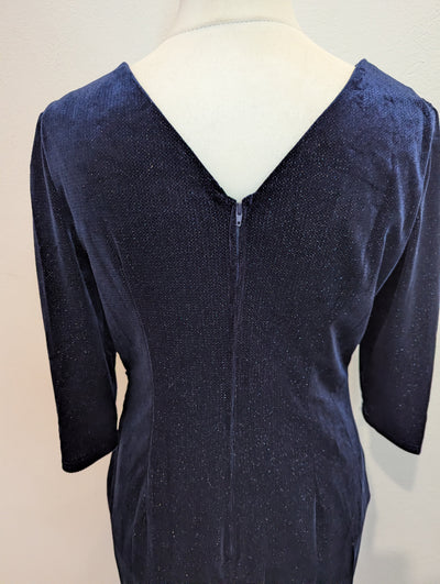 Jolie Moi Navy Sparkle Dress 18 NWT