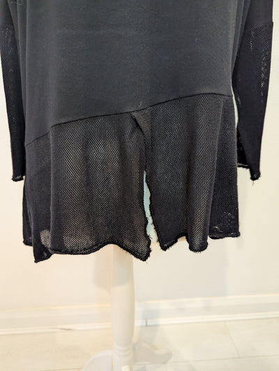 Ozai N Ku Black Mesh Trim Jumper S