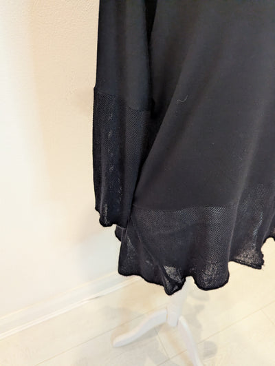 Ozai N Ku Black Mesh Trim Jumper S