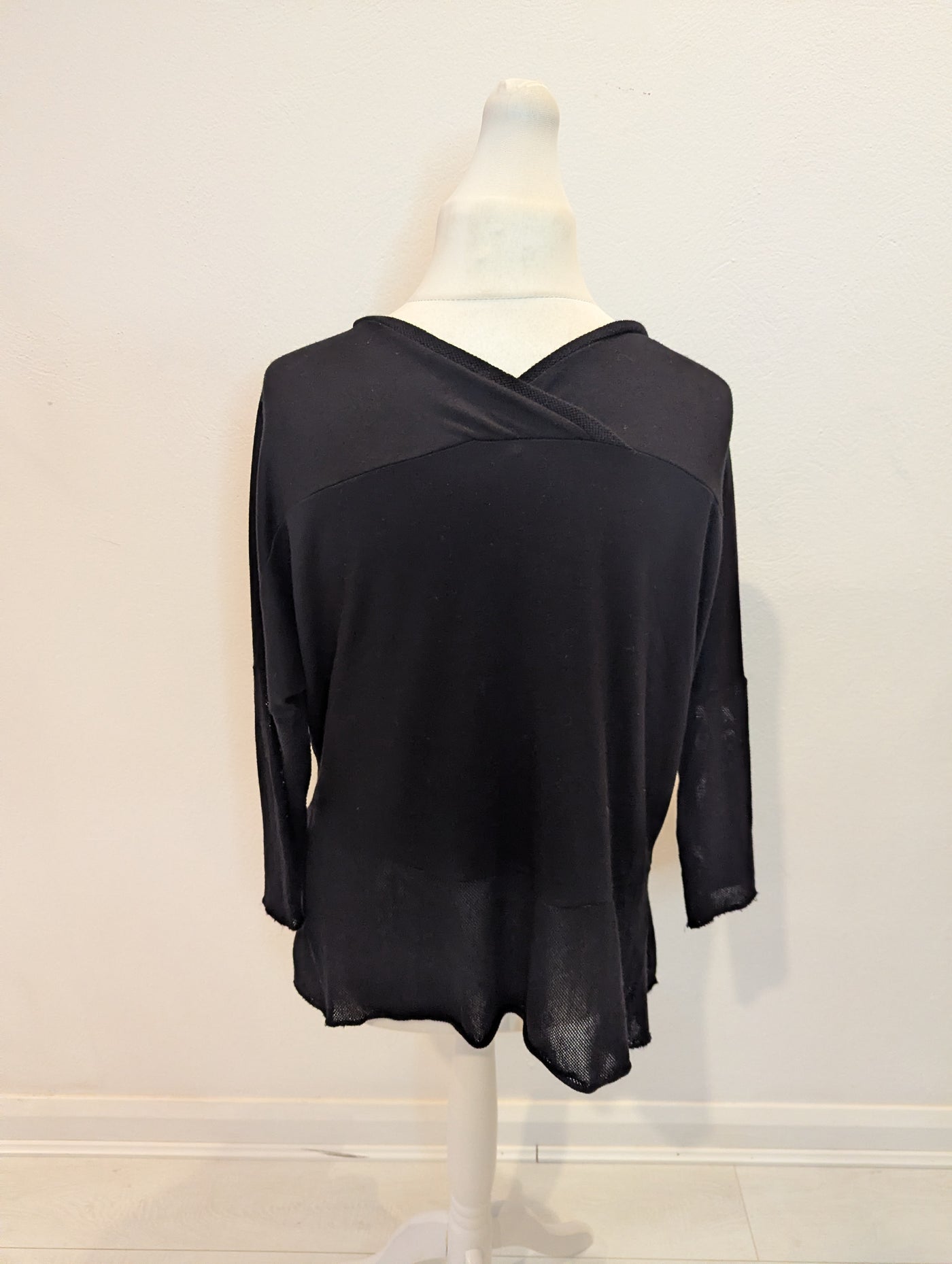 Ozai N Ku Black Mesh Trim Jumper S