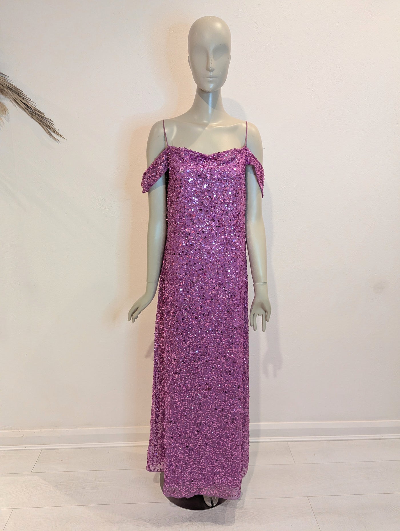 Coast Pink Sequin Maxi Dress 18