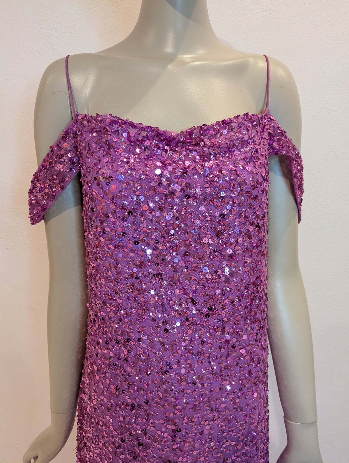 Coast Pink Sequin Maxi Dress 18