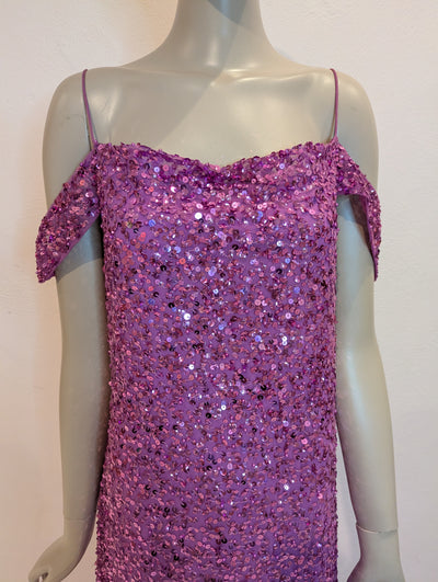 Coast Pink Sequin Maxi Dress 18