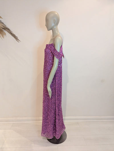 Coast Pink Sequin Maxi Dress 18