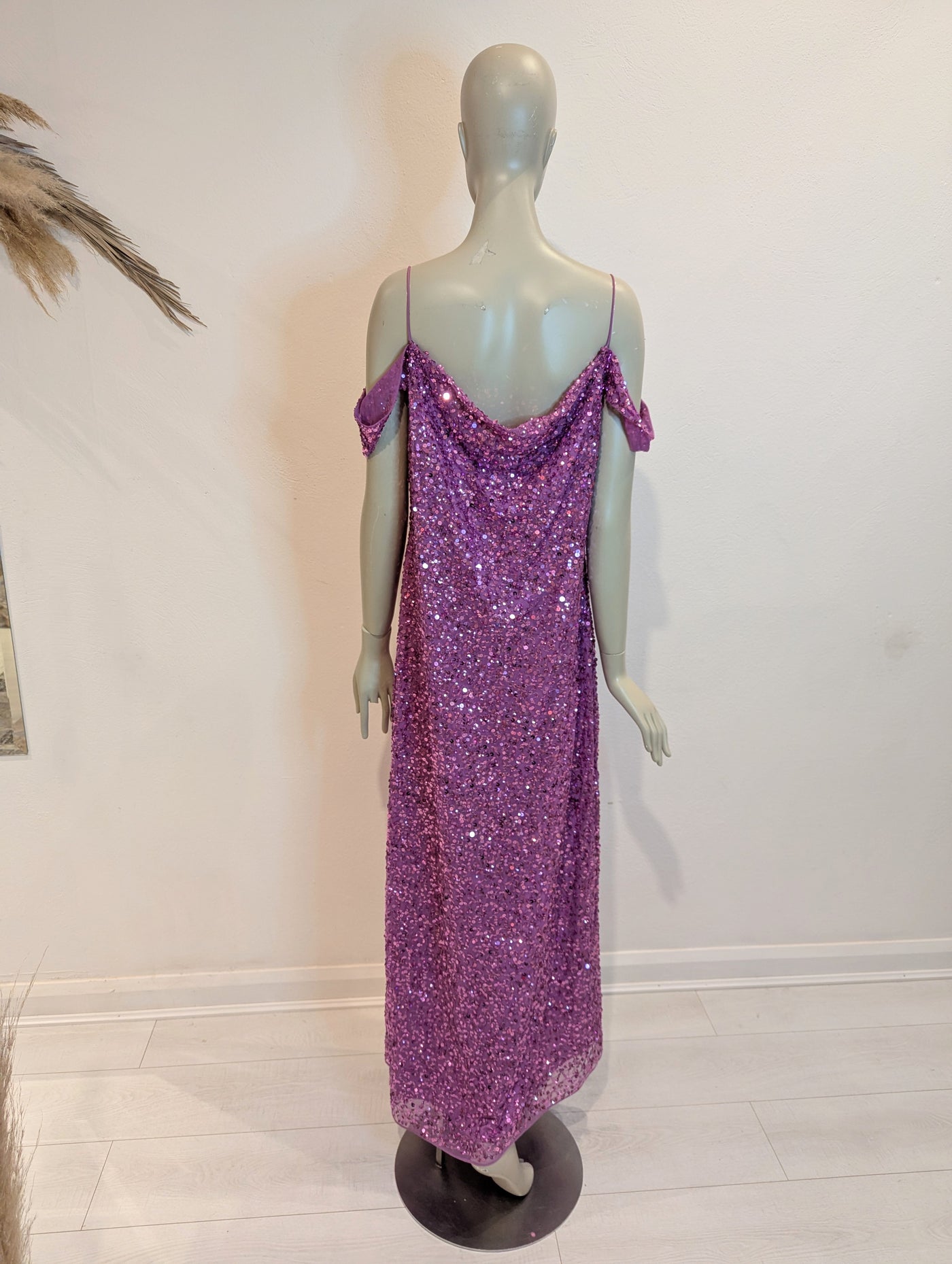 Coast Pink Sequin Maxi Dress 18
