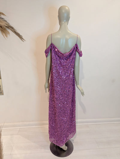 Coast Pink Sequin Maxi Dress 18