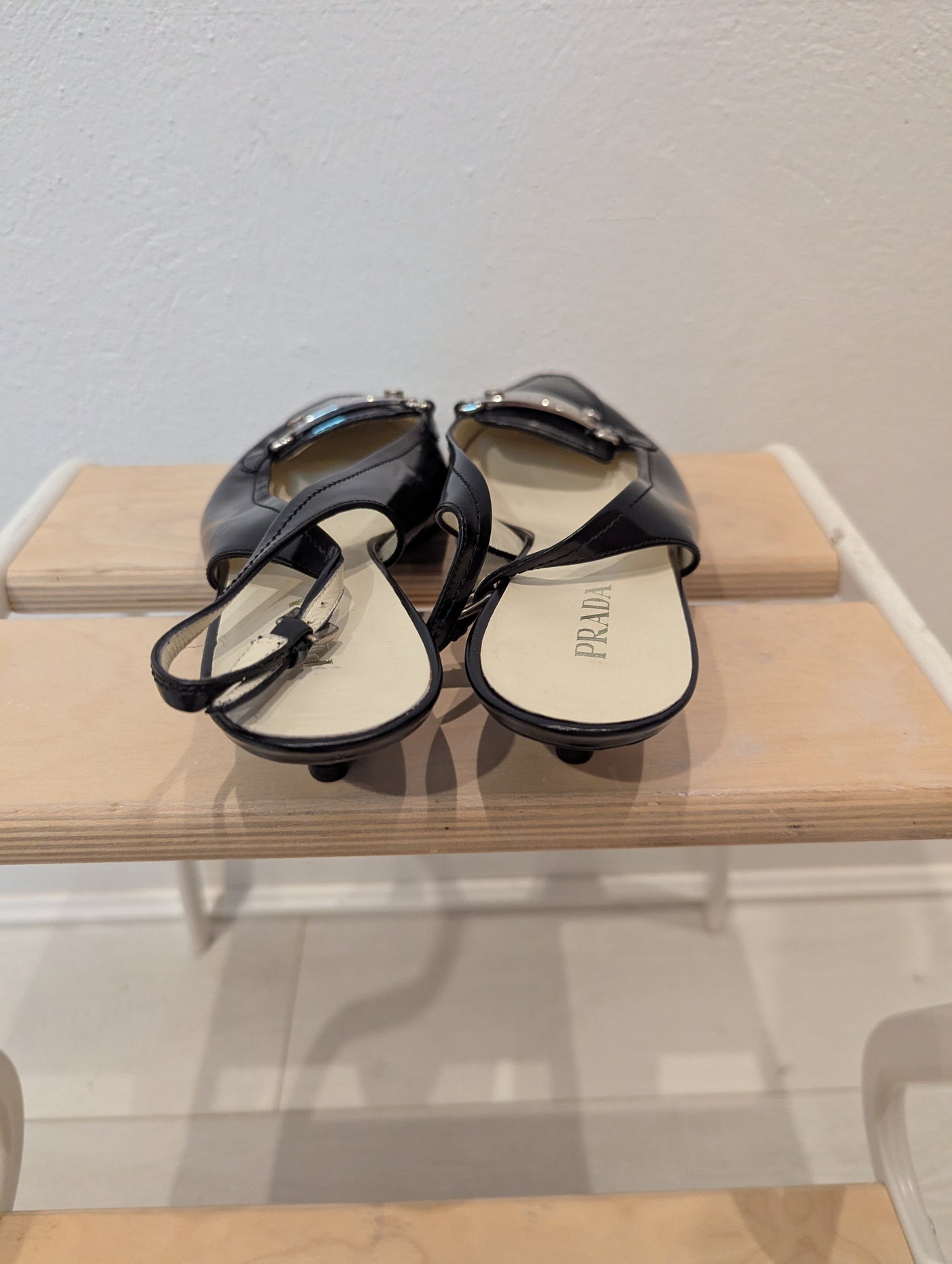 Prada Black Sling Back 8