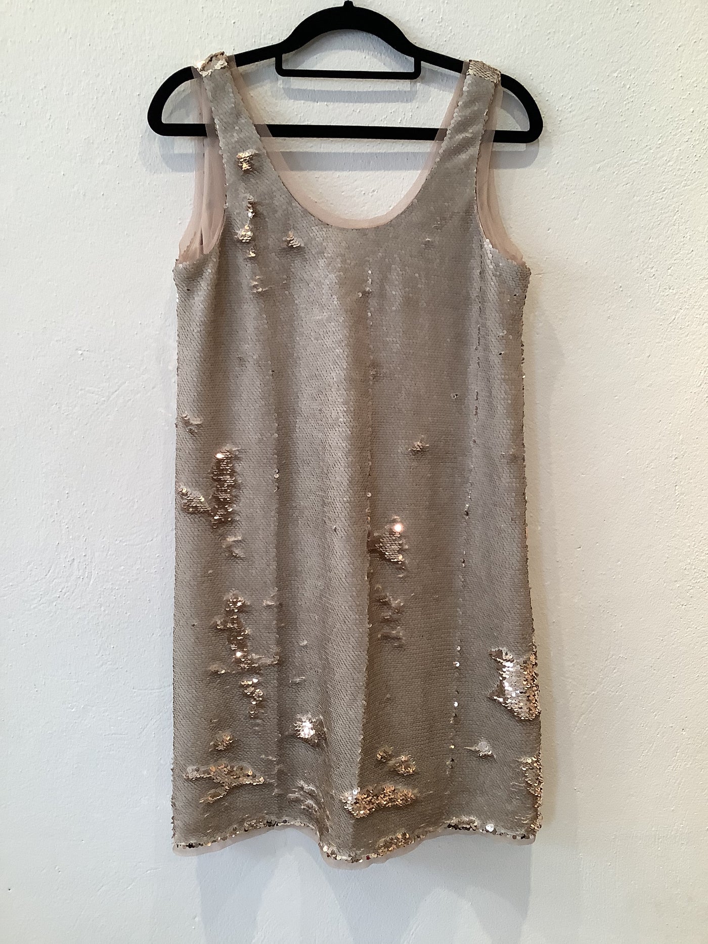 Zara Gold Sequined Dress Size S