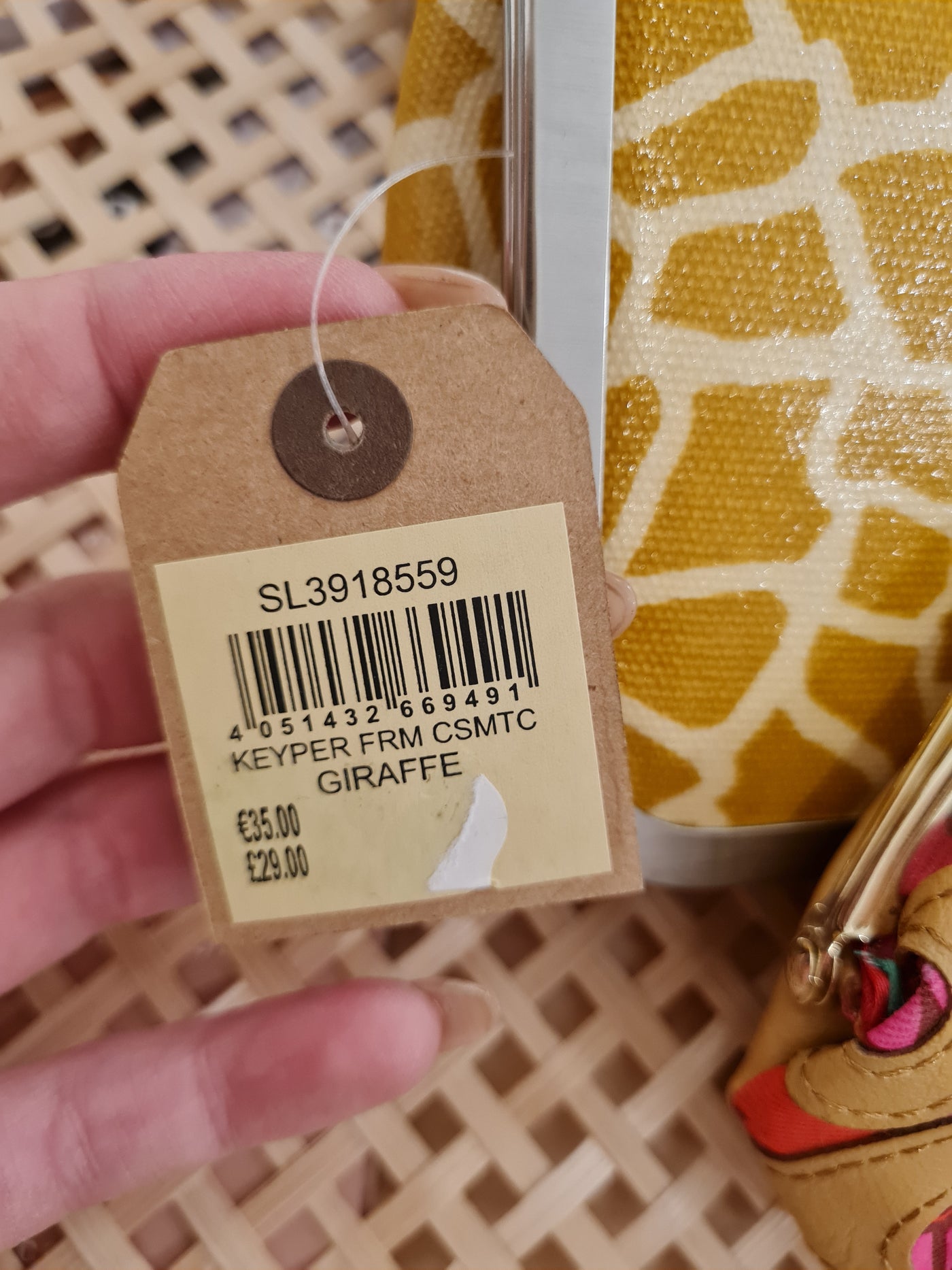Fossil Giraffe Print Cosmetic Purse New £29