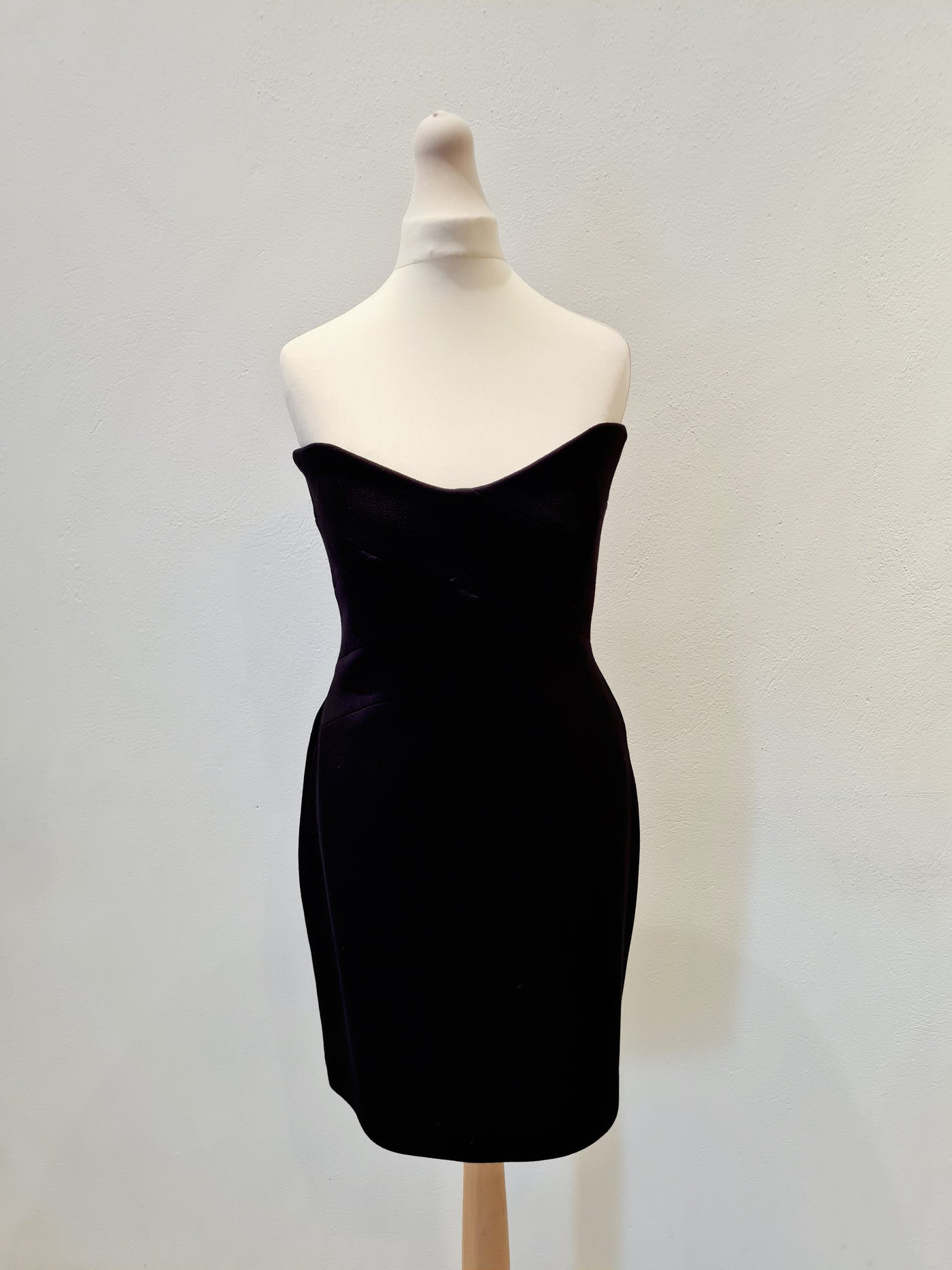 Reiss Black Strapless Jersey Dress NEW RRP £150 14