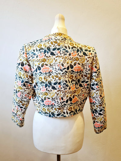 This is the day floral cropped jacket S