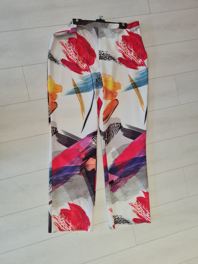 Dos Two Piece Print Trouser Set Size 22/24 New