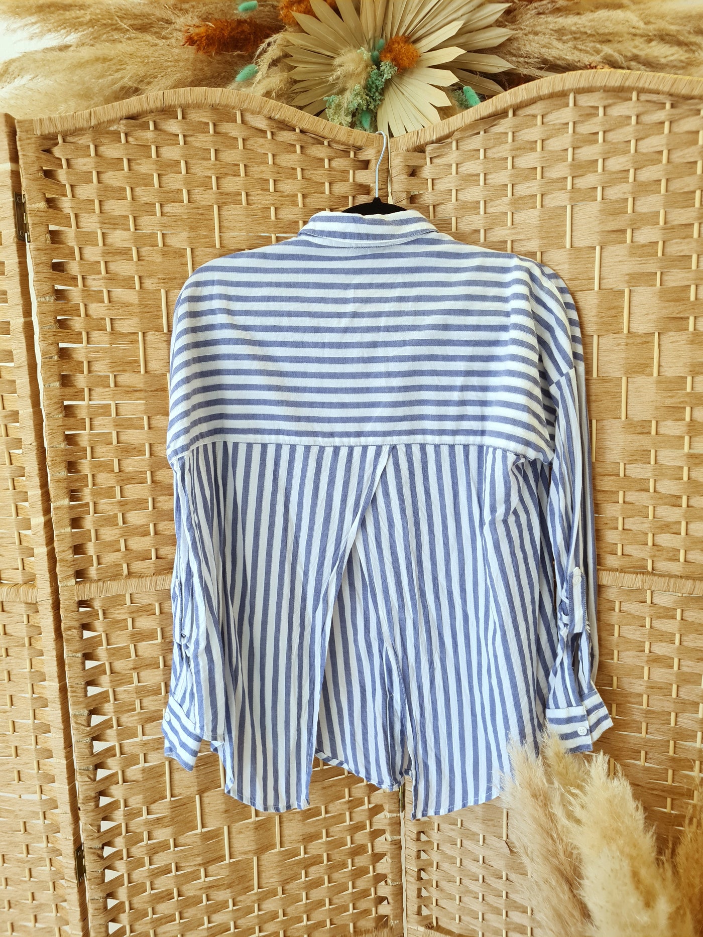 Miss Selfridge stripe linen shirt 6