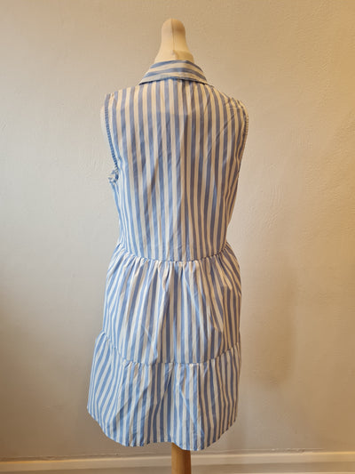 Stradivarius Blue& White stripe dress Size s