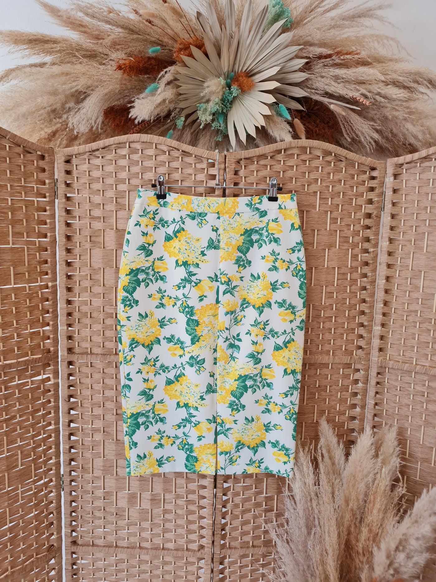 Oasis Yellow floral skirt 10