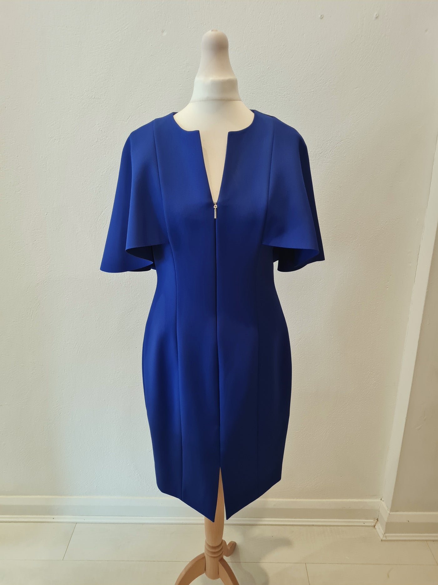 Ted Baker Baker Blue Cape Bodycon 2 New RRP £189