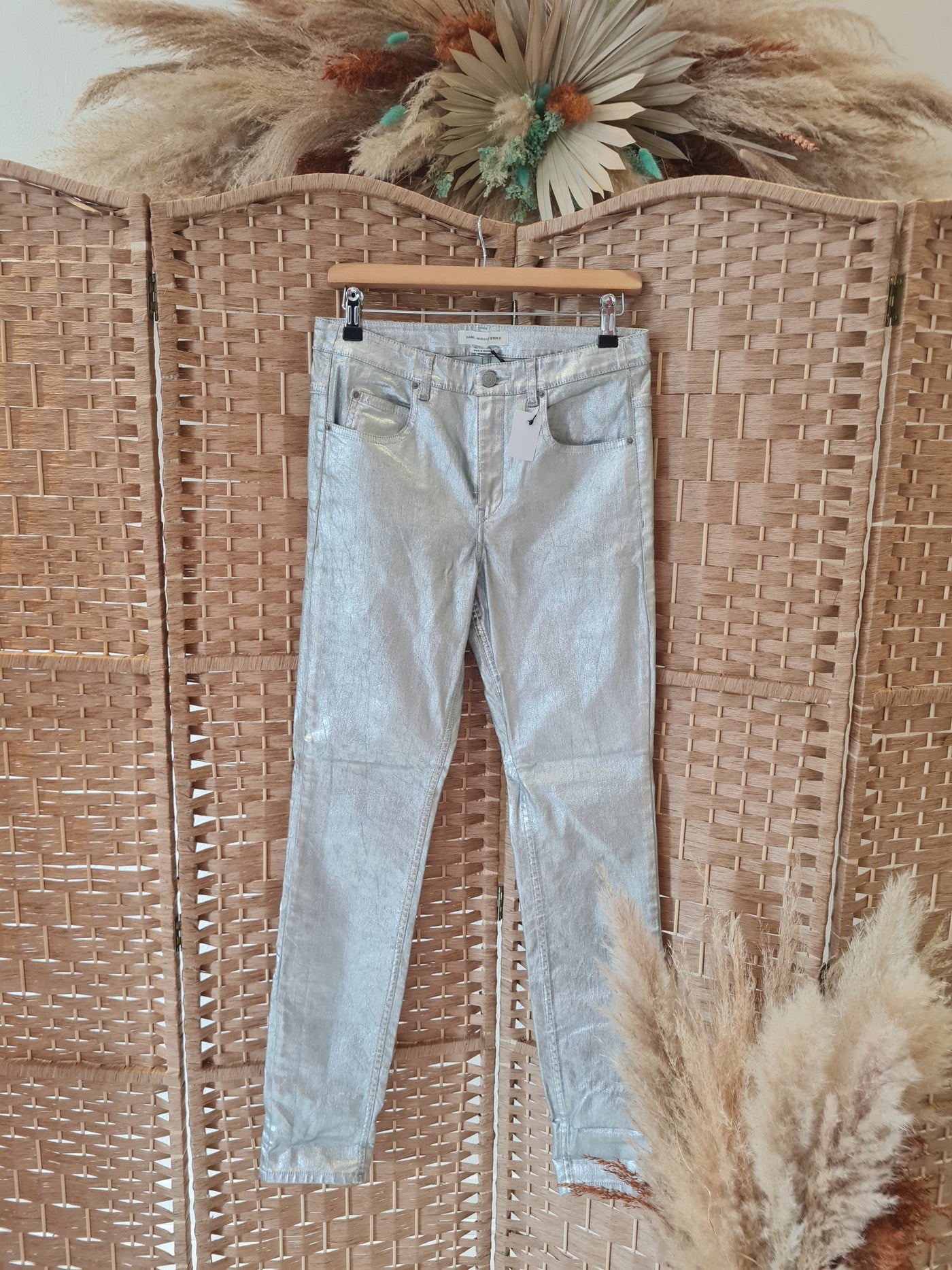 Isabel Marant Silver Jeans Size 38 (New)