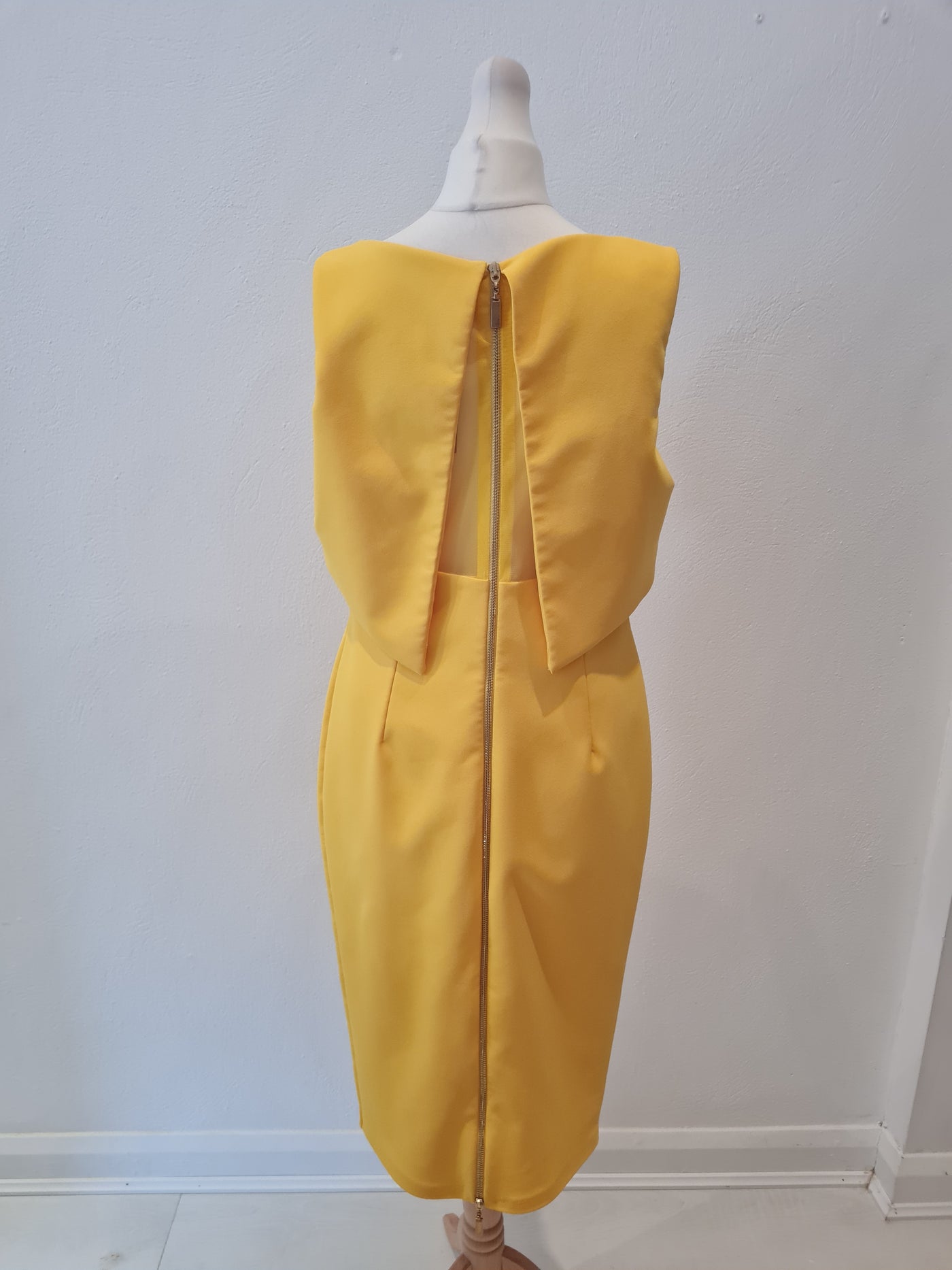 Genese London Yellow overlay Dress 12