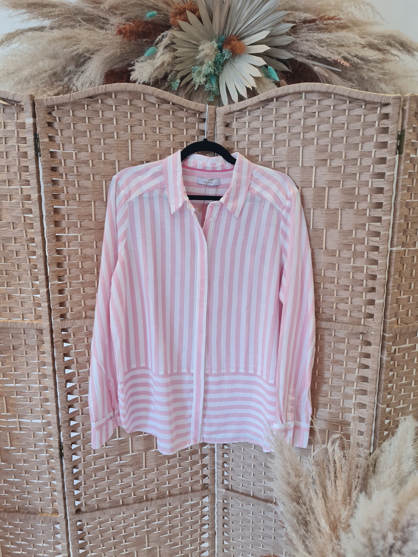 Per Una Pink Stripe Shirt 16