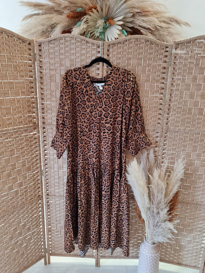 H&M Leopard print dress Size XS