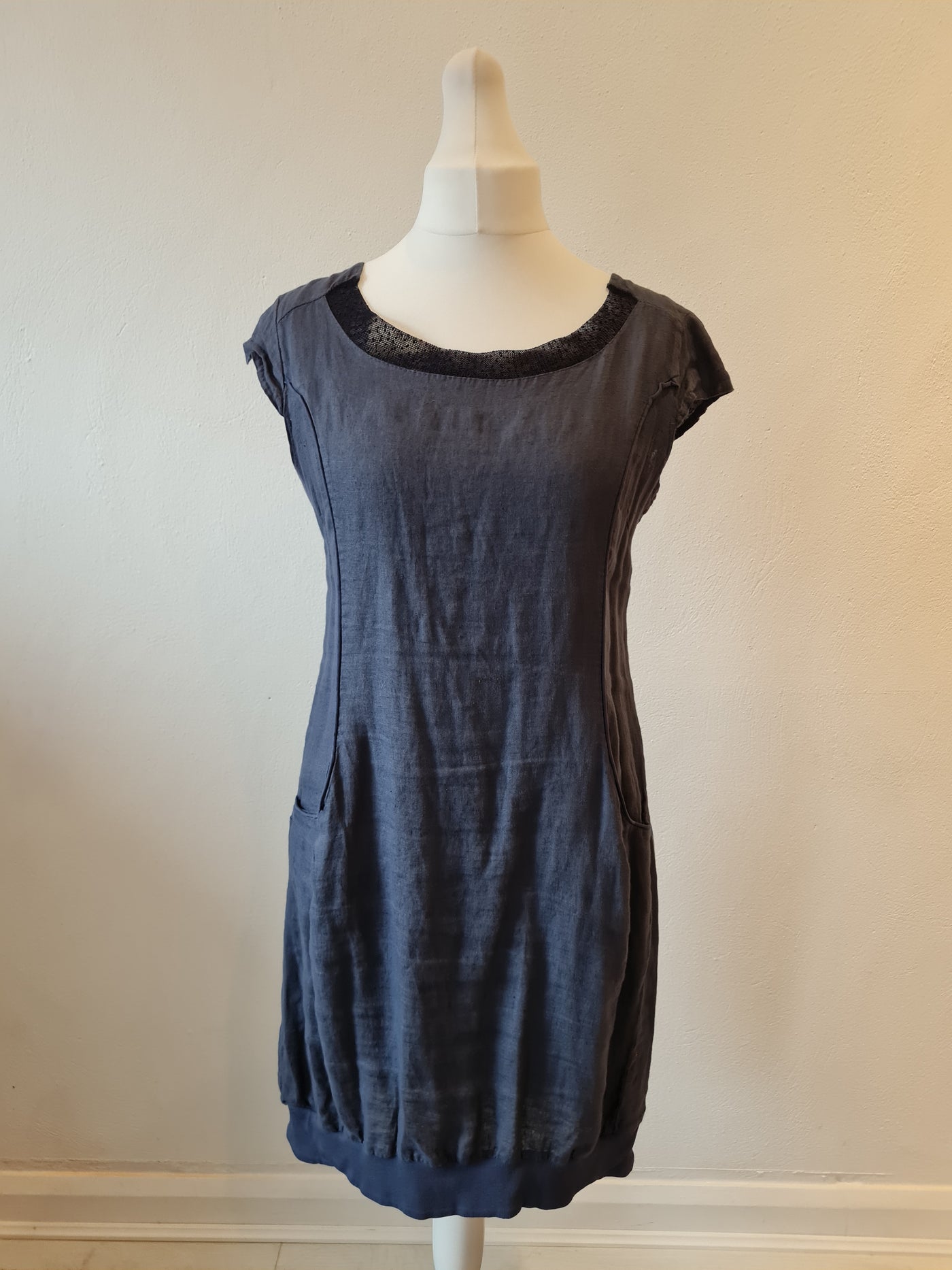lina tomei linen dress Lina small blue
