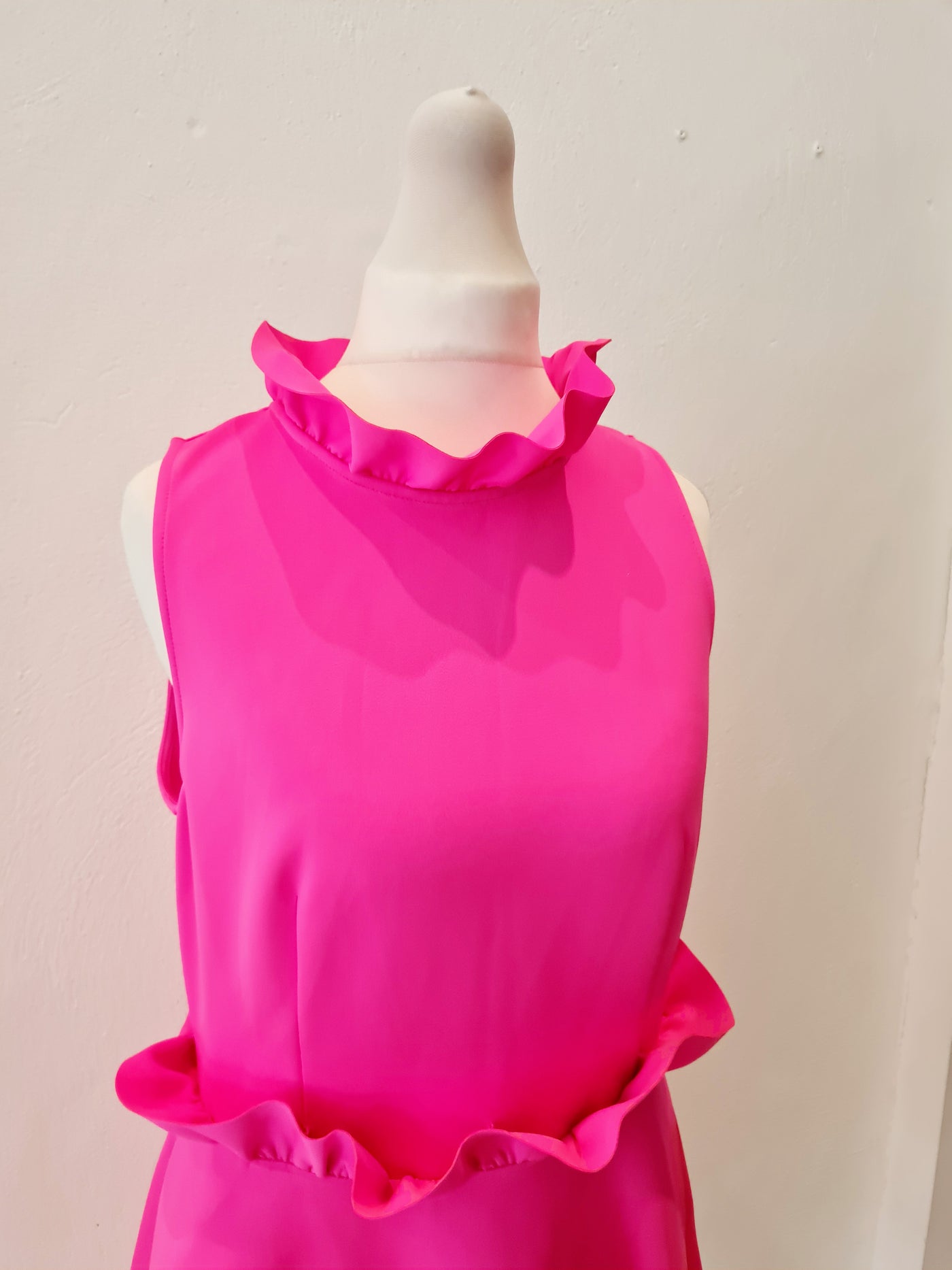 ted baker neon dress Ted Baker Neon Yellow Scalloped Fit & Flare
