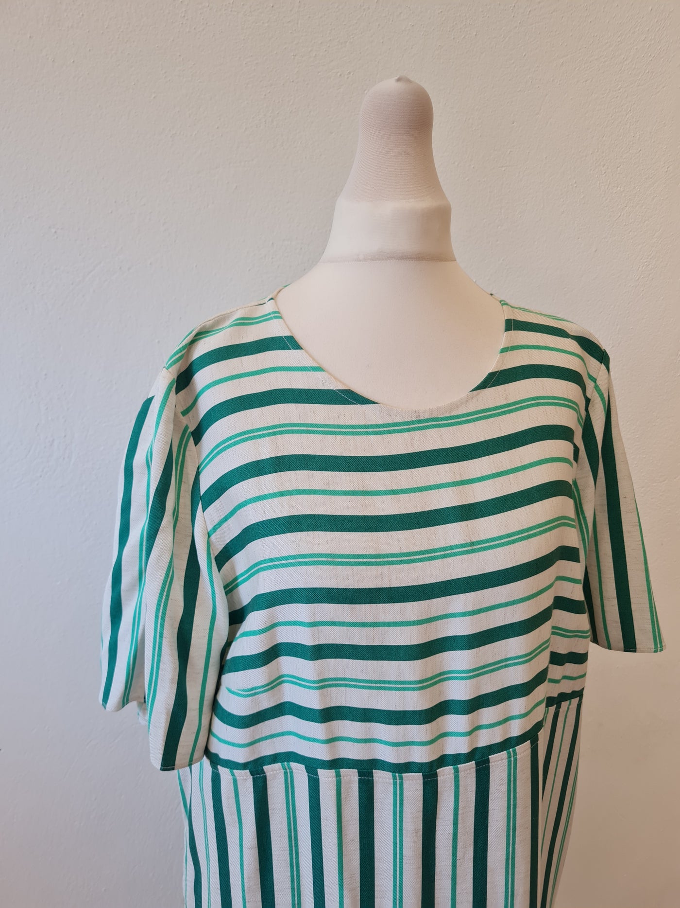 Oliver Bonas Green stripe dress Size 14 The Wardrobe Oliver Bonas Green stripe dress Size 14 The Wardrobe