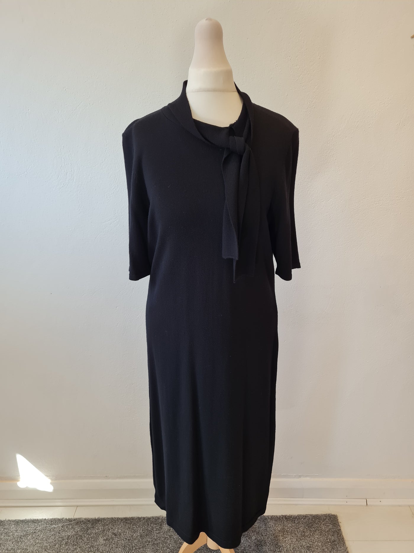 Adrienne Vittadini Black wool Dress L