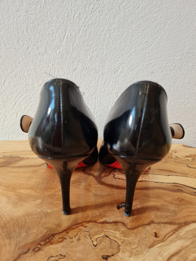 Louboutin Black Mary Jane Heels 4