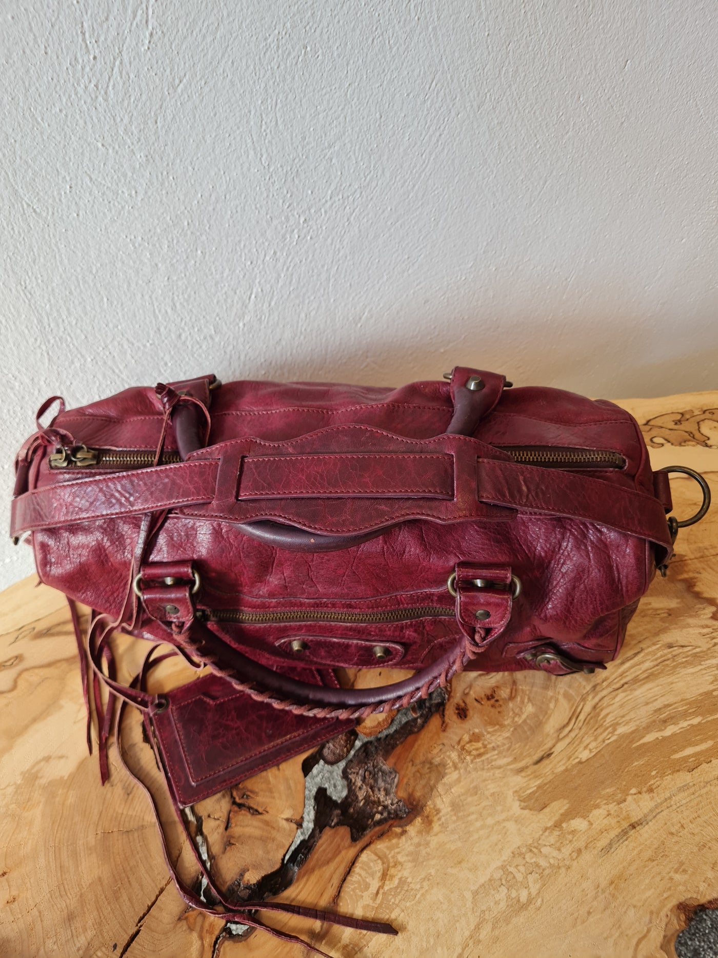 Balenciaga City Bag Oxblood