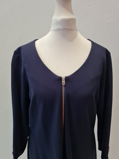 Peruzzi Navy shift Dress 12/14 New