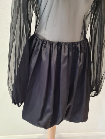 Zara Black Sheer top dress Size M