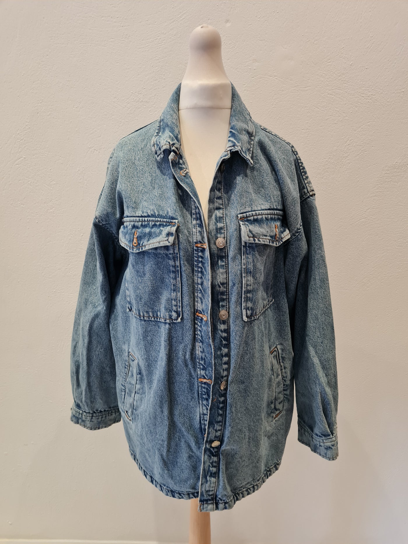 H&M Longline Denim Jacket S