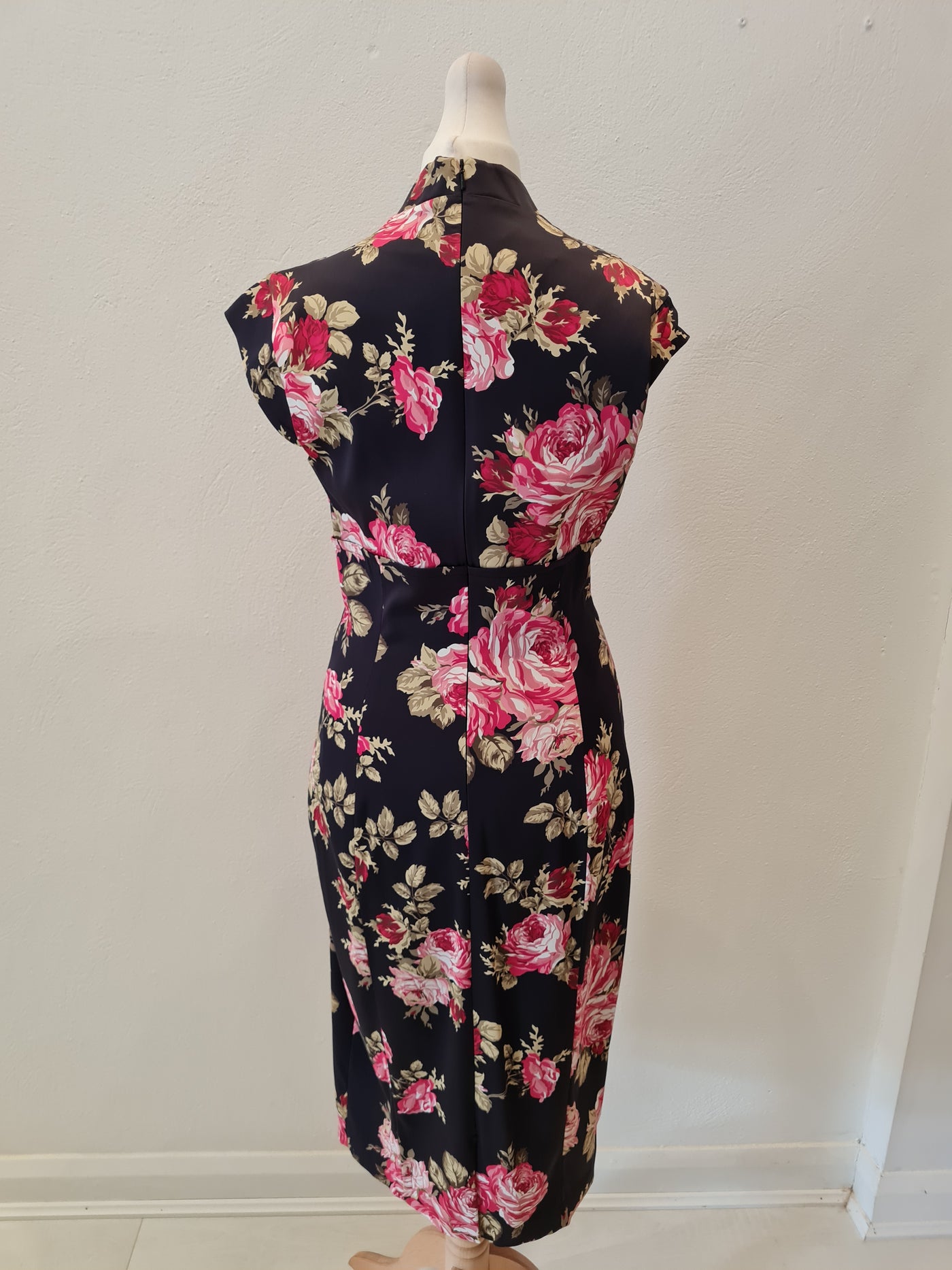 karen millen pink floral dress White KarenMillen Floral Print Crinkle Cross Front Georgette Woven Maxi Dress