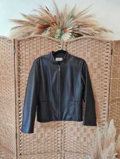 Precis Petite Brown leather jacket S
