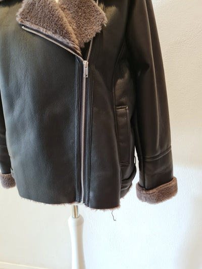 Gallery Fur lined biker Jacket 18