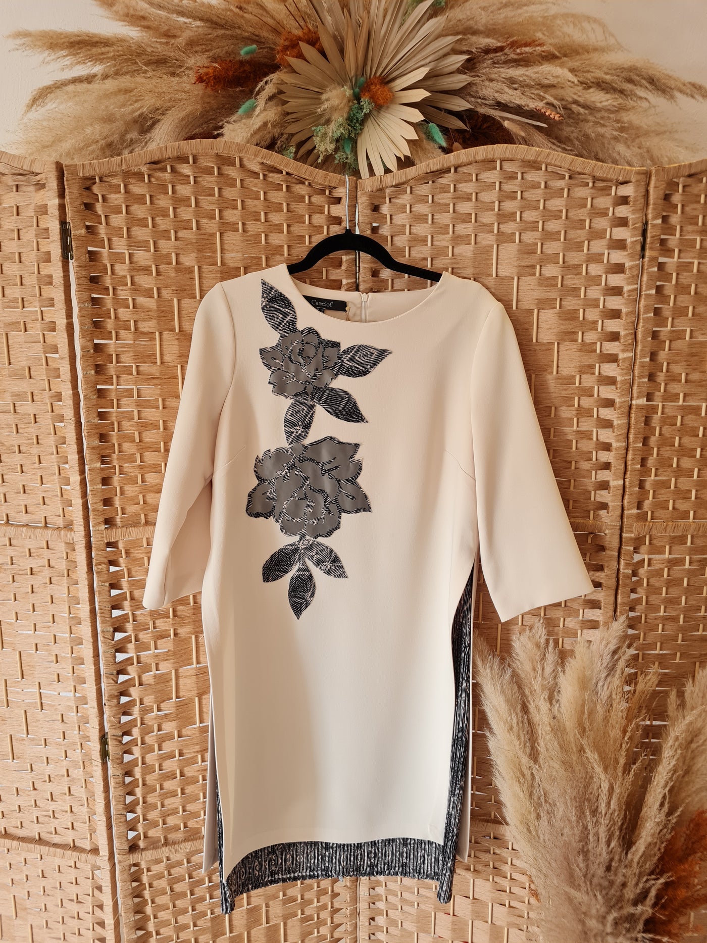 Camelot cream overlay dress 14