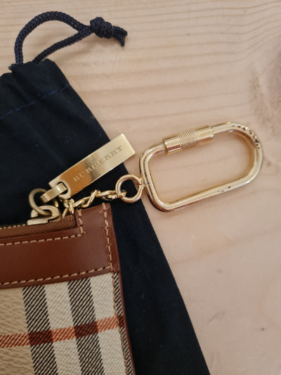 Burberry mini keychain purse